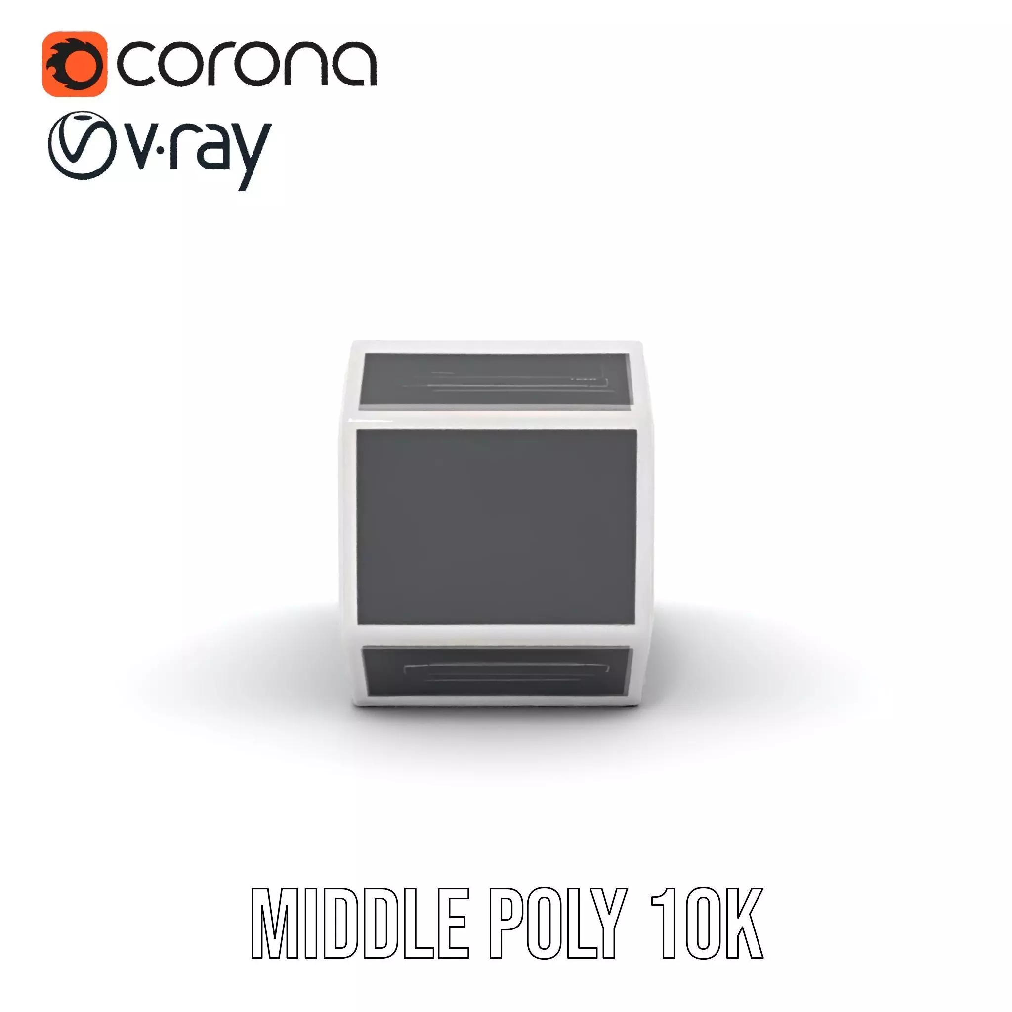 Futuristic Control Panel Model Pack with Blue Interface Low-poly 3D model_18