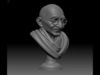 Mahatma Gandhi Bust 3D print model_1