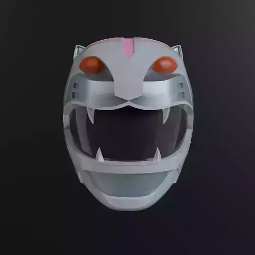 Power Rangers Wild Force  Gao White Helmet Wearable model 3D print model