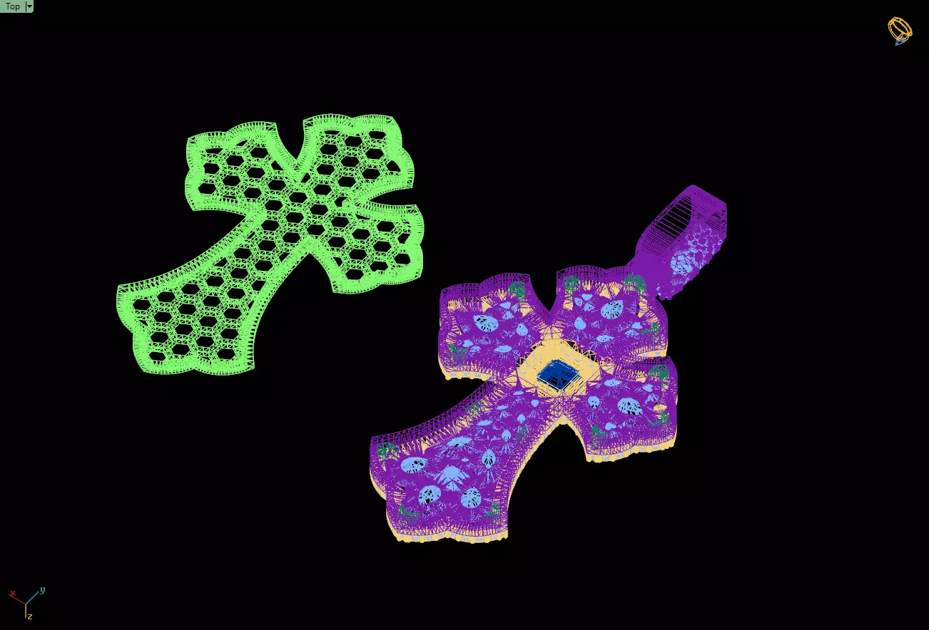 Custom Prismatic Rainbow Cross Pendant Necklace for Unisex 3D print model_14