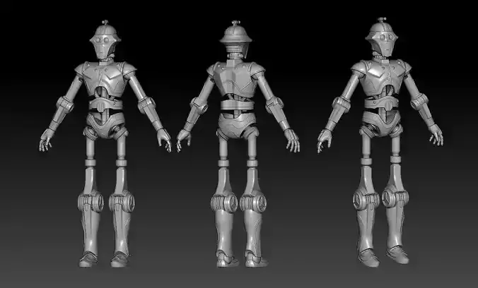 NR-02 One12 Scale Articulation Droid STL Files  3D print model