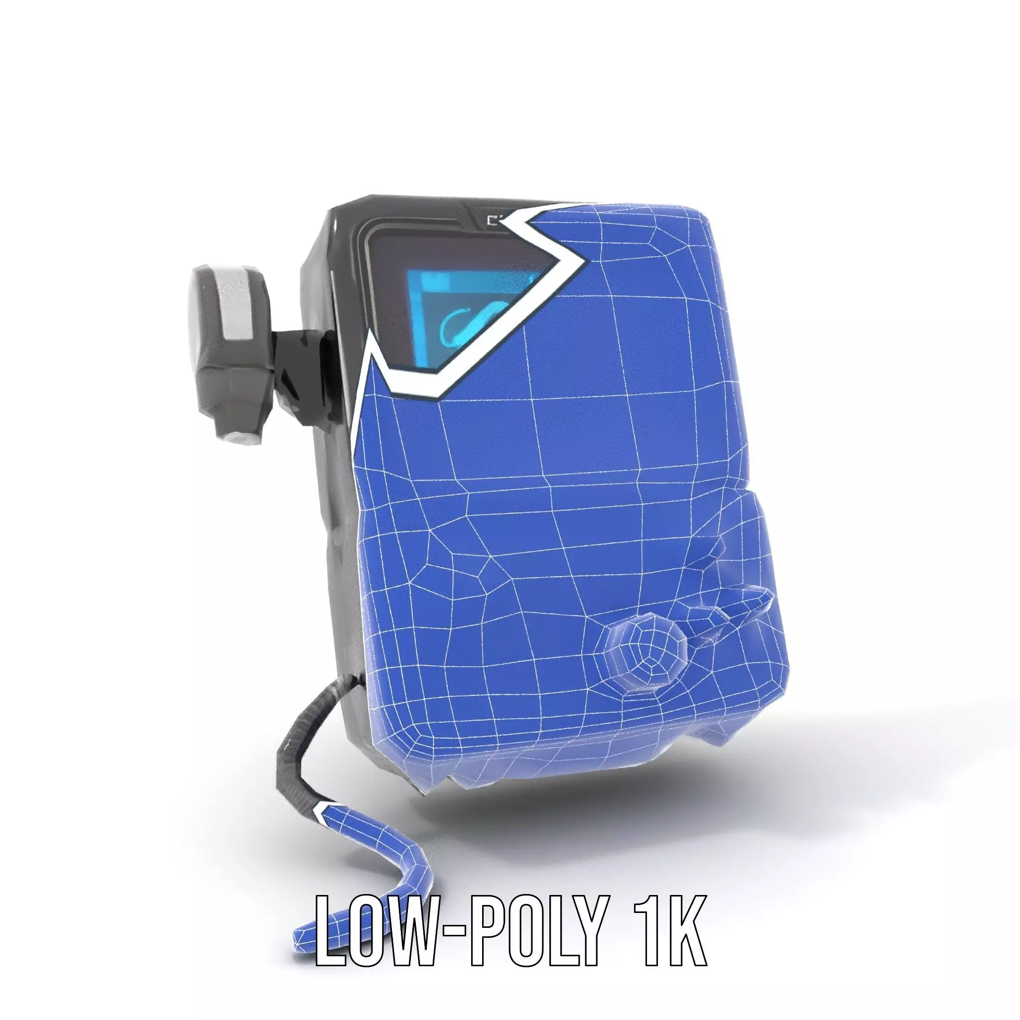 Retro Futuristic Handheld Device Model Pack Low-poly 3D model_31