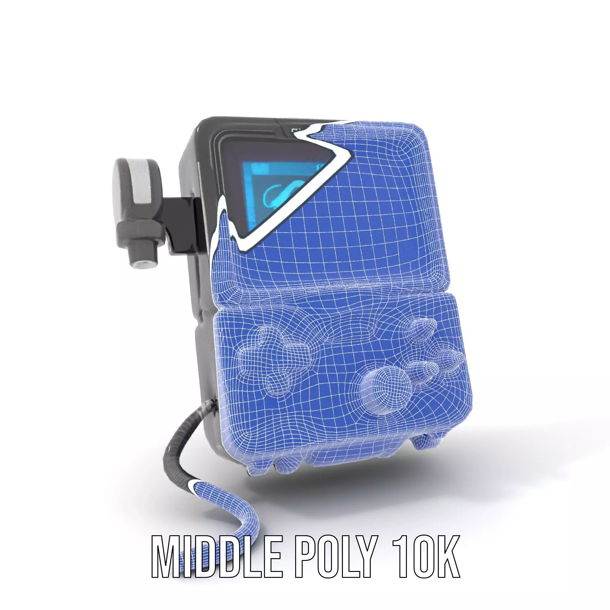 Retro Futuristic Handheld Device Model Pack Low-poly 3D model_28