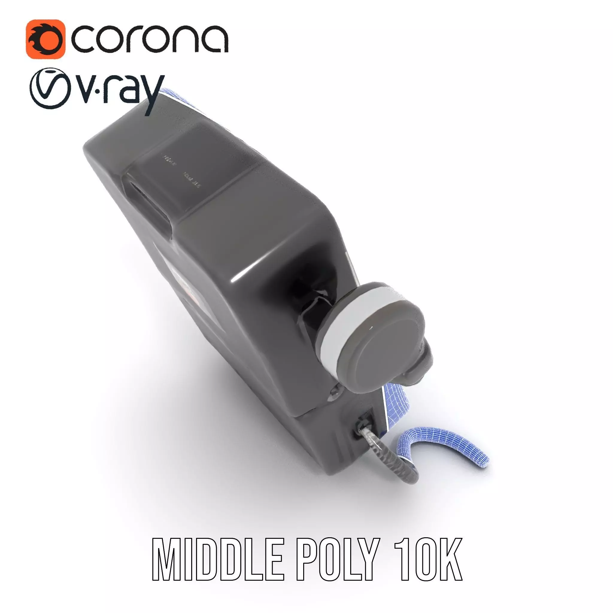 Retro Futuristic Handheld Device Model Pack Low-poly 3D model_22