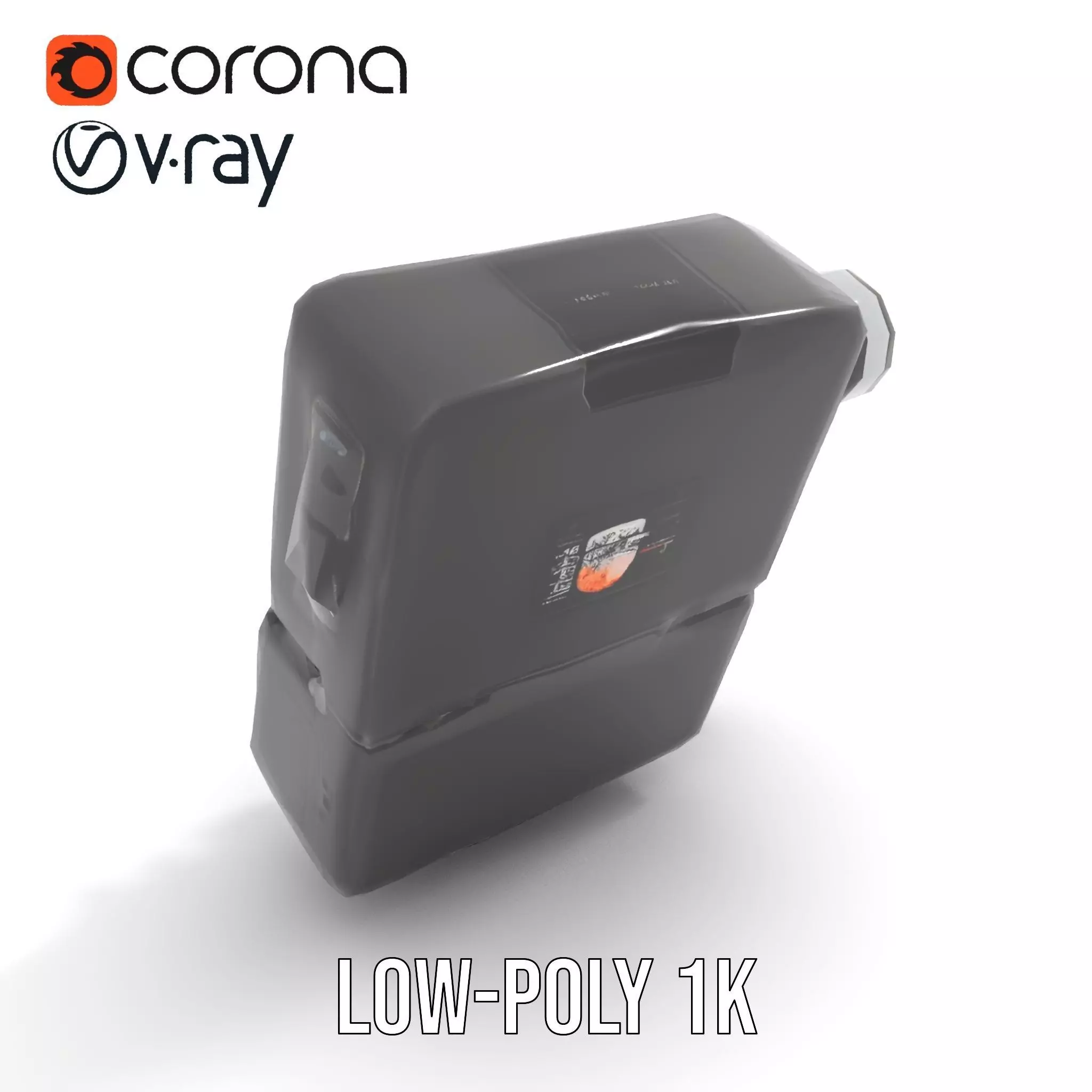 Retro Futuristic Handheld Device Model Pack Low-poly 3D model_18