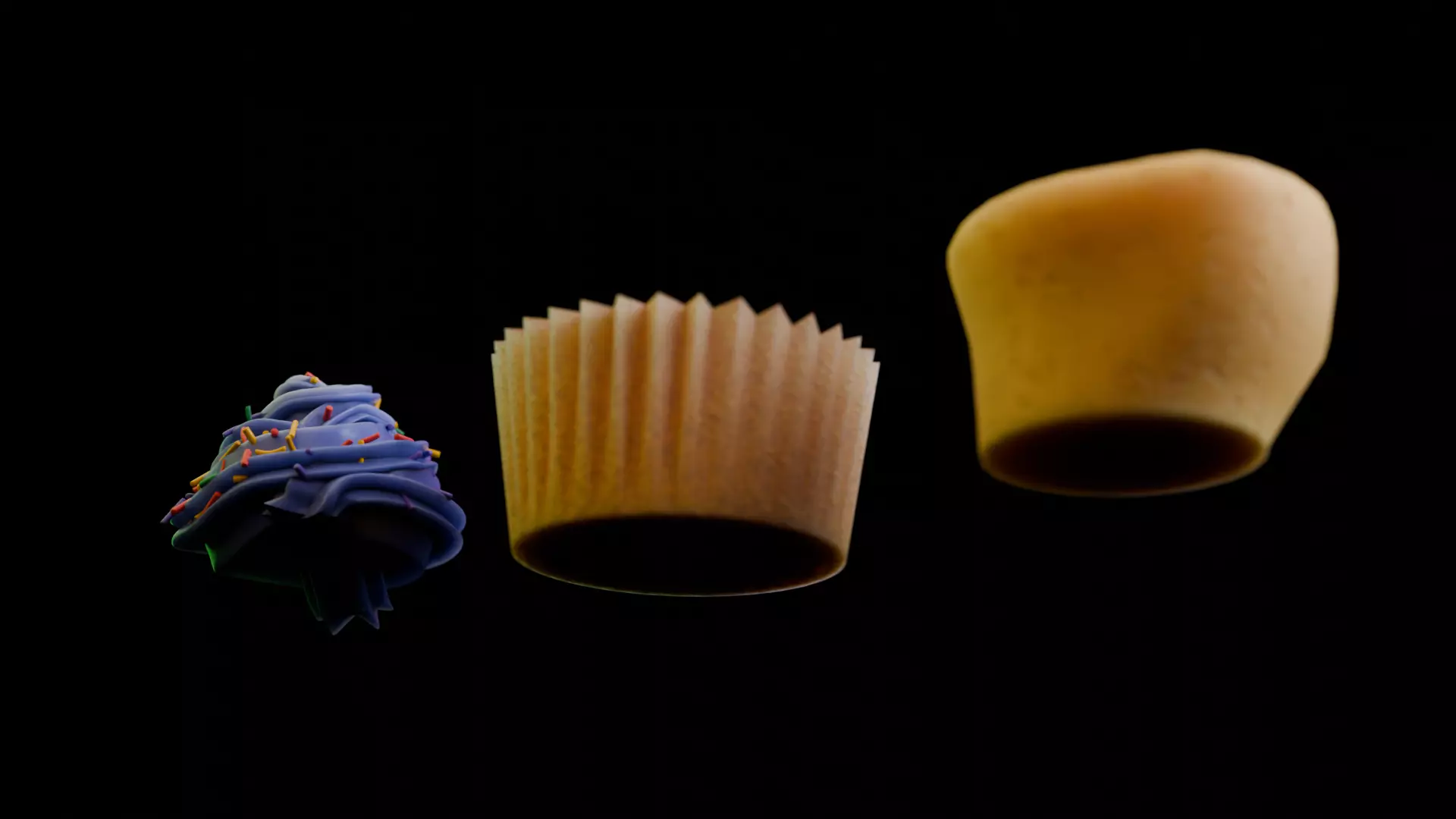 Realistic Cupcake 3D Model  3D model_6