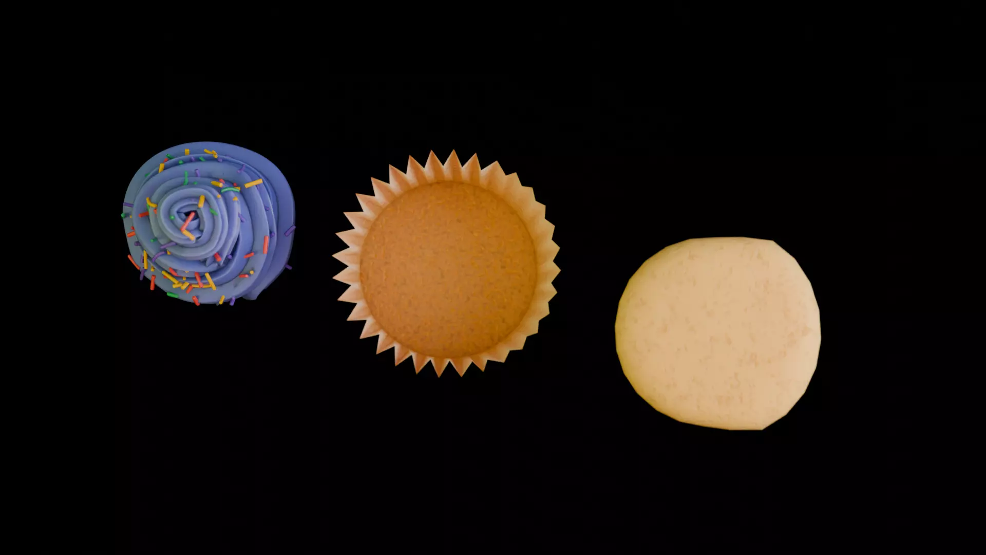 Realistic Cupcake 3D Model  3D model_7