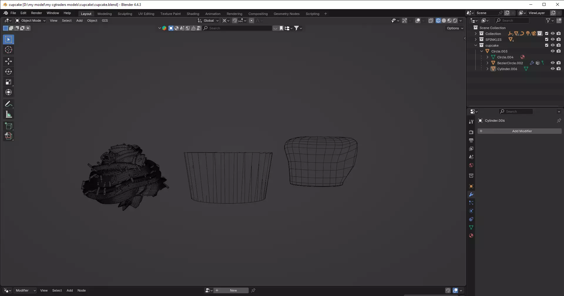 Realistic Cupcake 3D Model  3D model_14