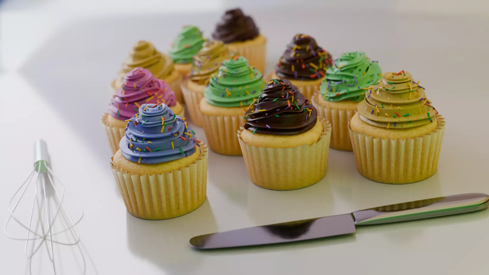 Realistic Cupcake 3D Model  3D model_2