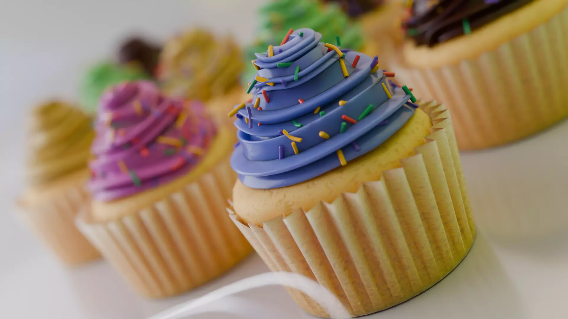 Realistic Cupcake 3D Model  3D model_0