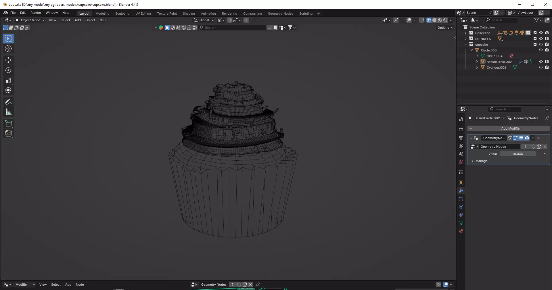 Realistic Cupcake 3D Model  3D model_11