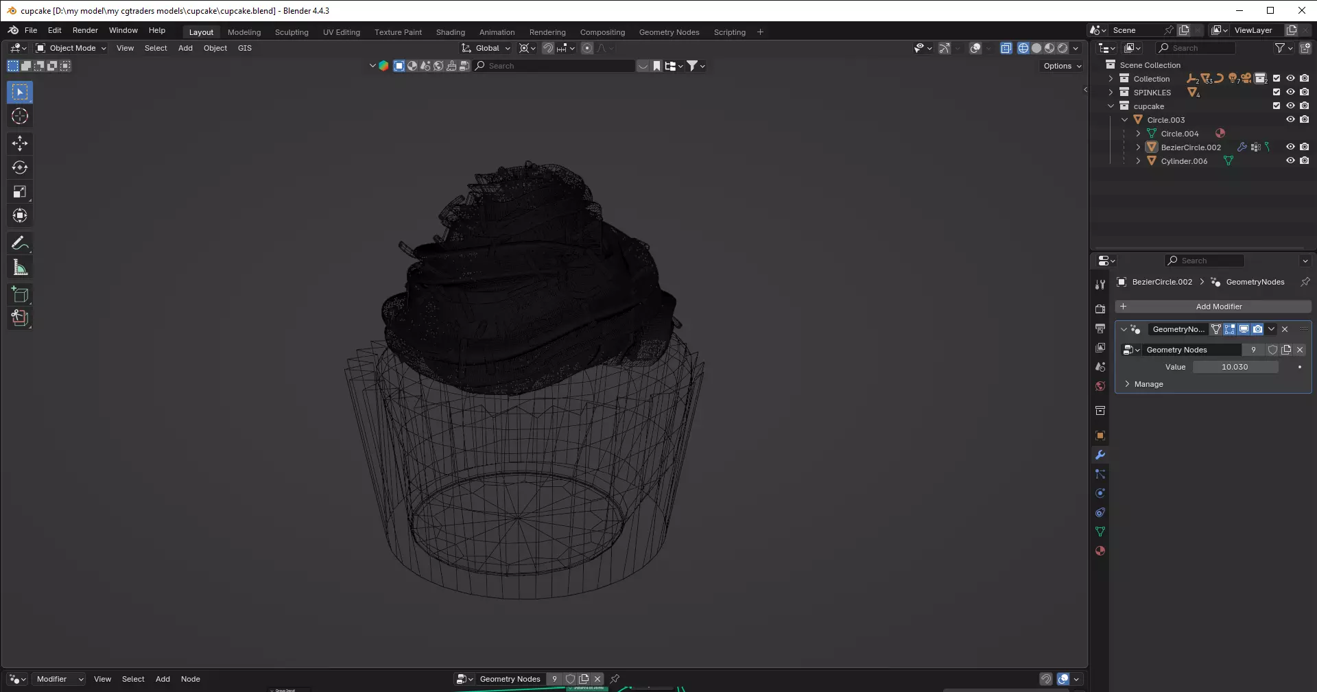 Realistic Cupcake 3D Model  3D model_17