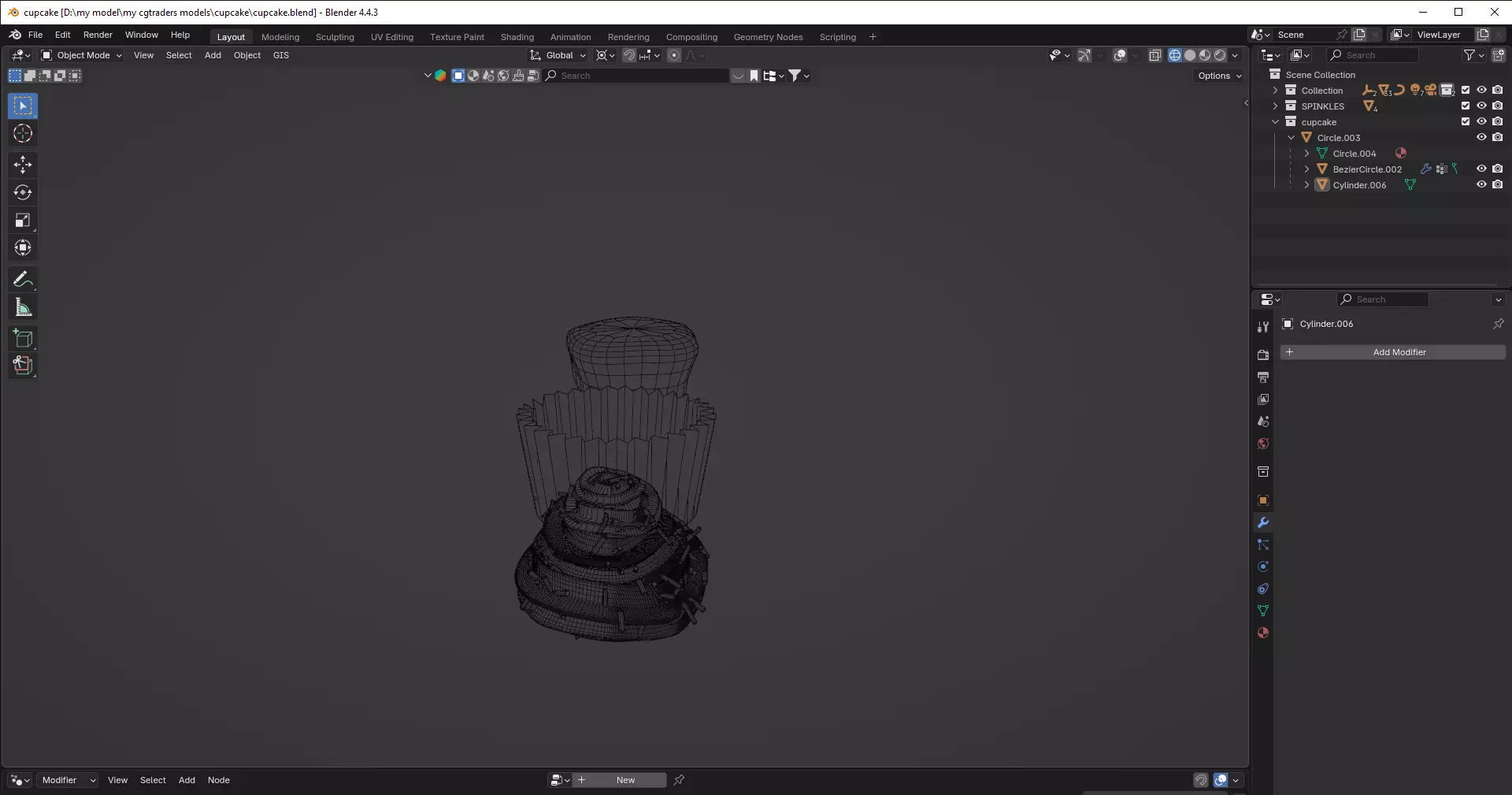 Realistic Cupcake 3D Model  3D model_16