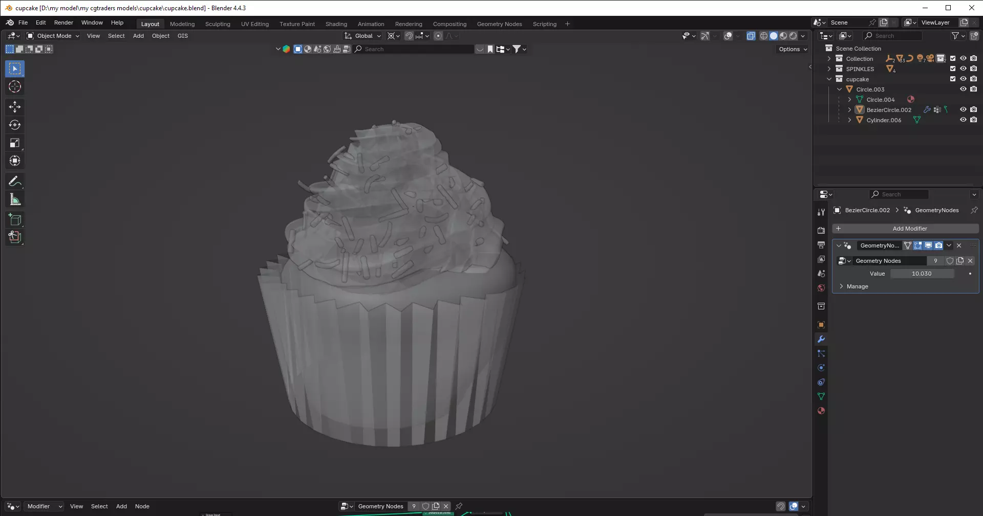 Realistic Cupcake 3D Model  3D model_12