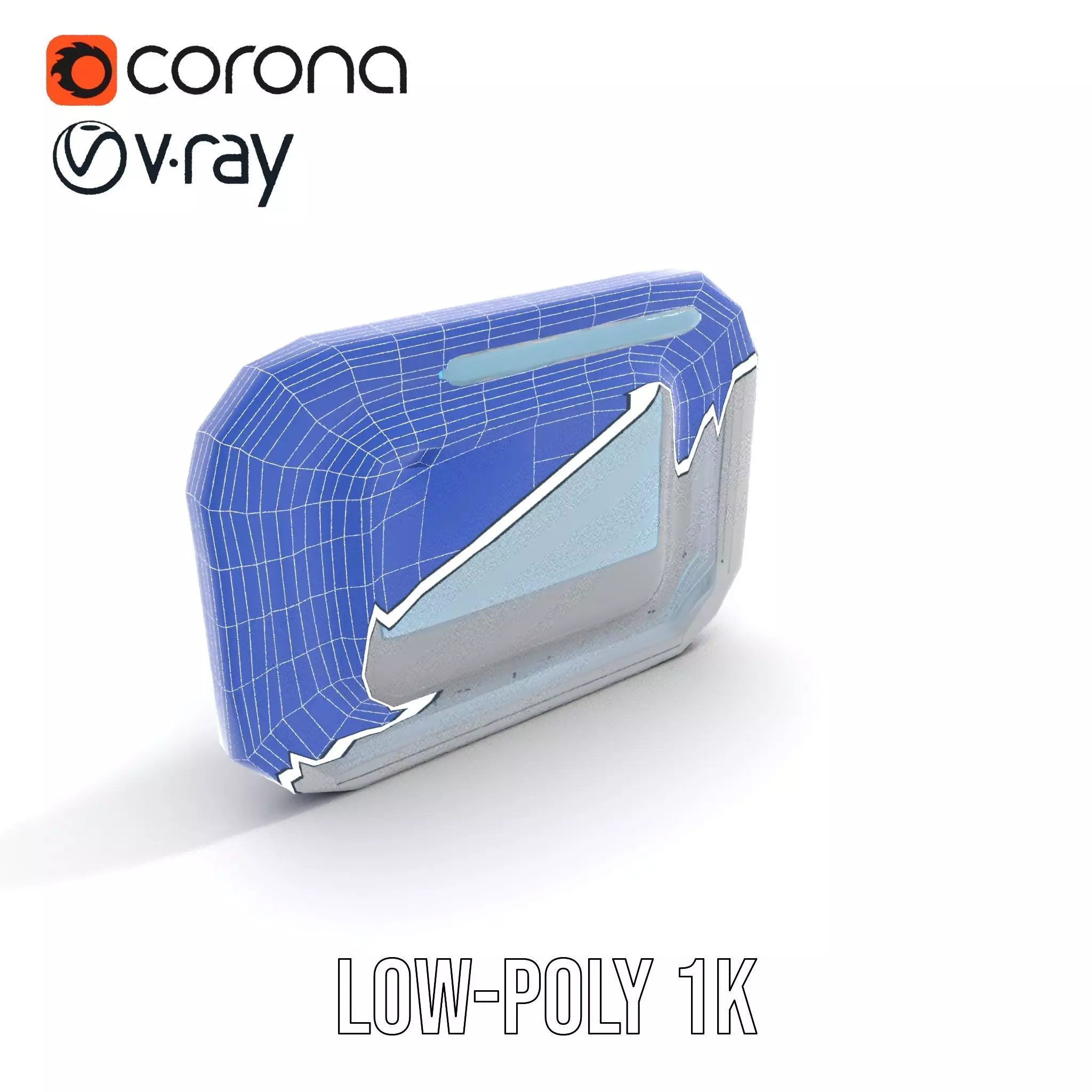 Futuristic Control Panel model pack for SciFi Environments Low-poly 3D model_26