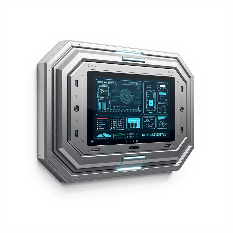 Futuristic Control Panel model pack for SciFi Environments Low-poly 3D model_3