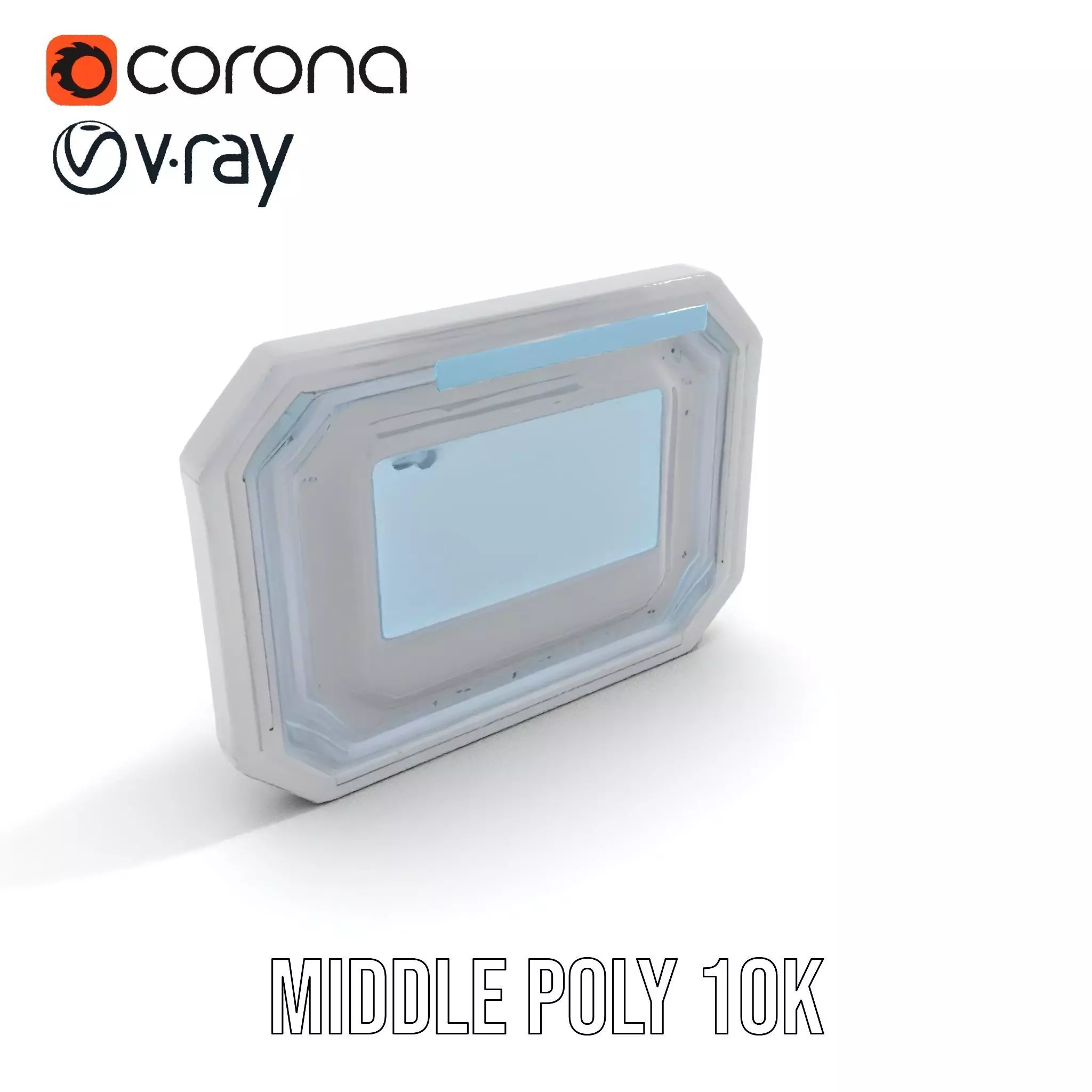 Futuristic Control Panel model pack for SciFi Environments Low-poly 3D model_22