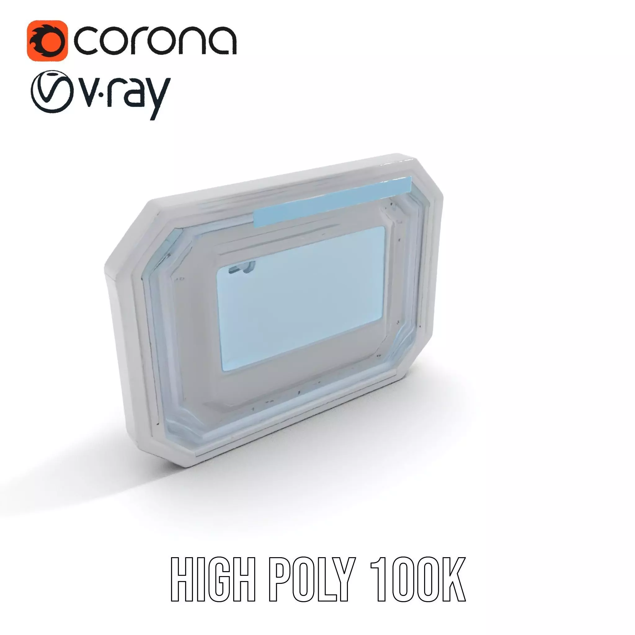 Futuristic Control Panel model pack for SciFi Environments Low-poly 3D model_13