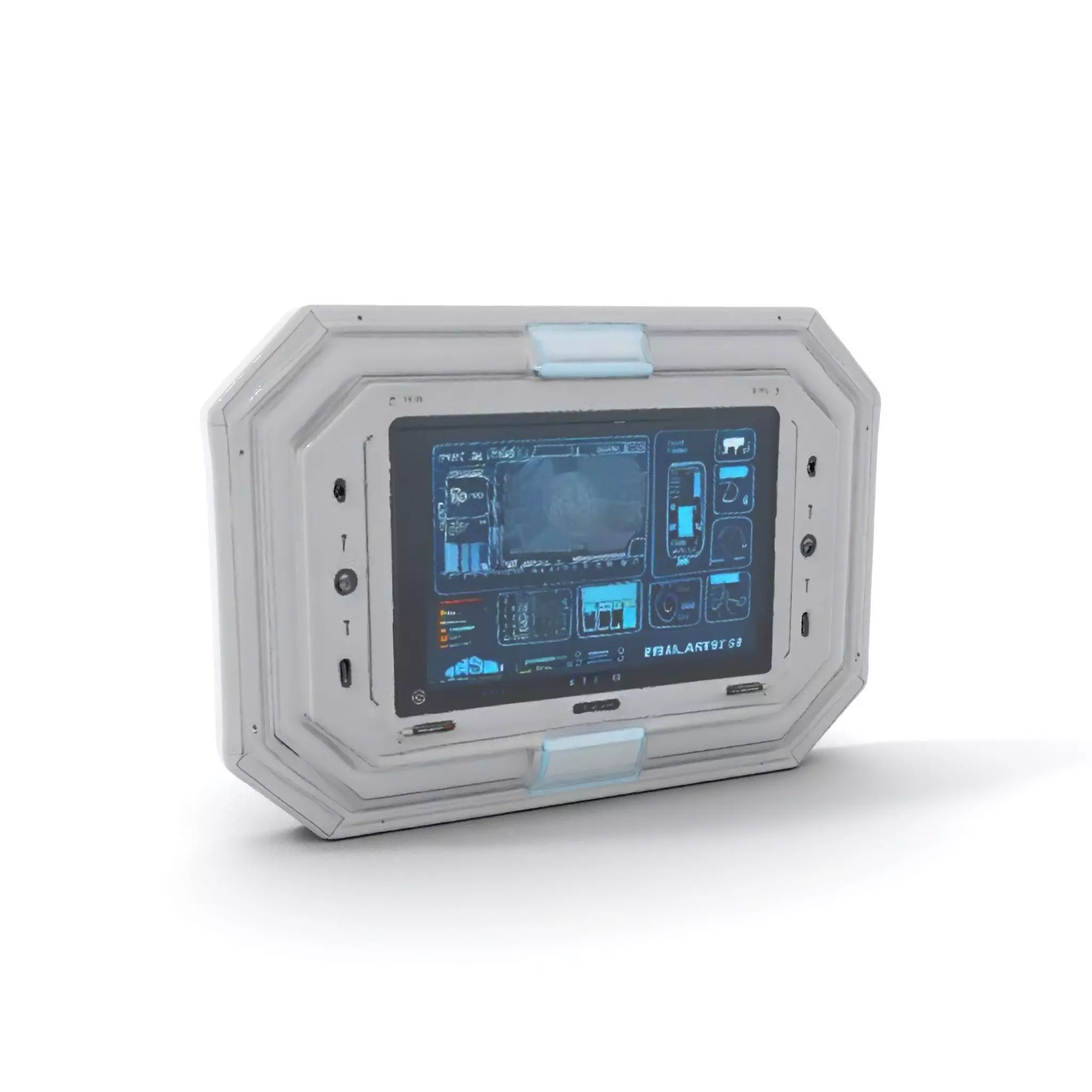 Futuristic Control Panel model pack for SciFi Environments Low-poly 3D model_0