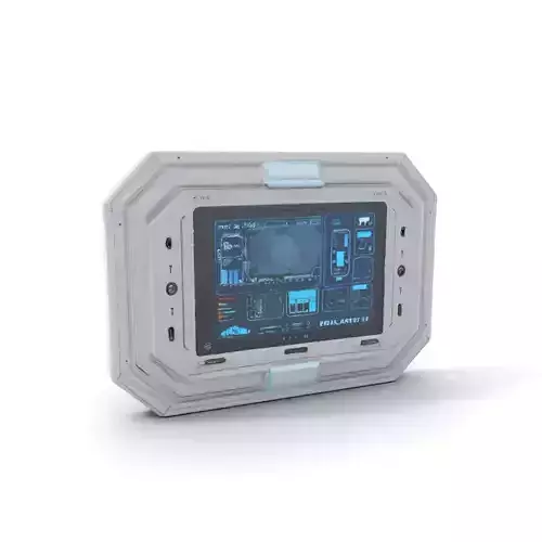 Futuristic Control Panel model pack for SciFi Environments Low-poly 3D model