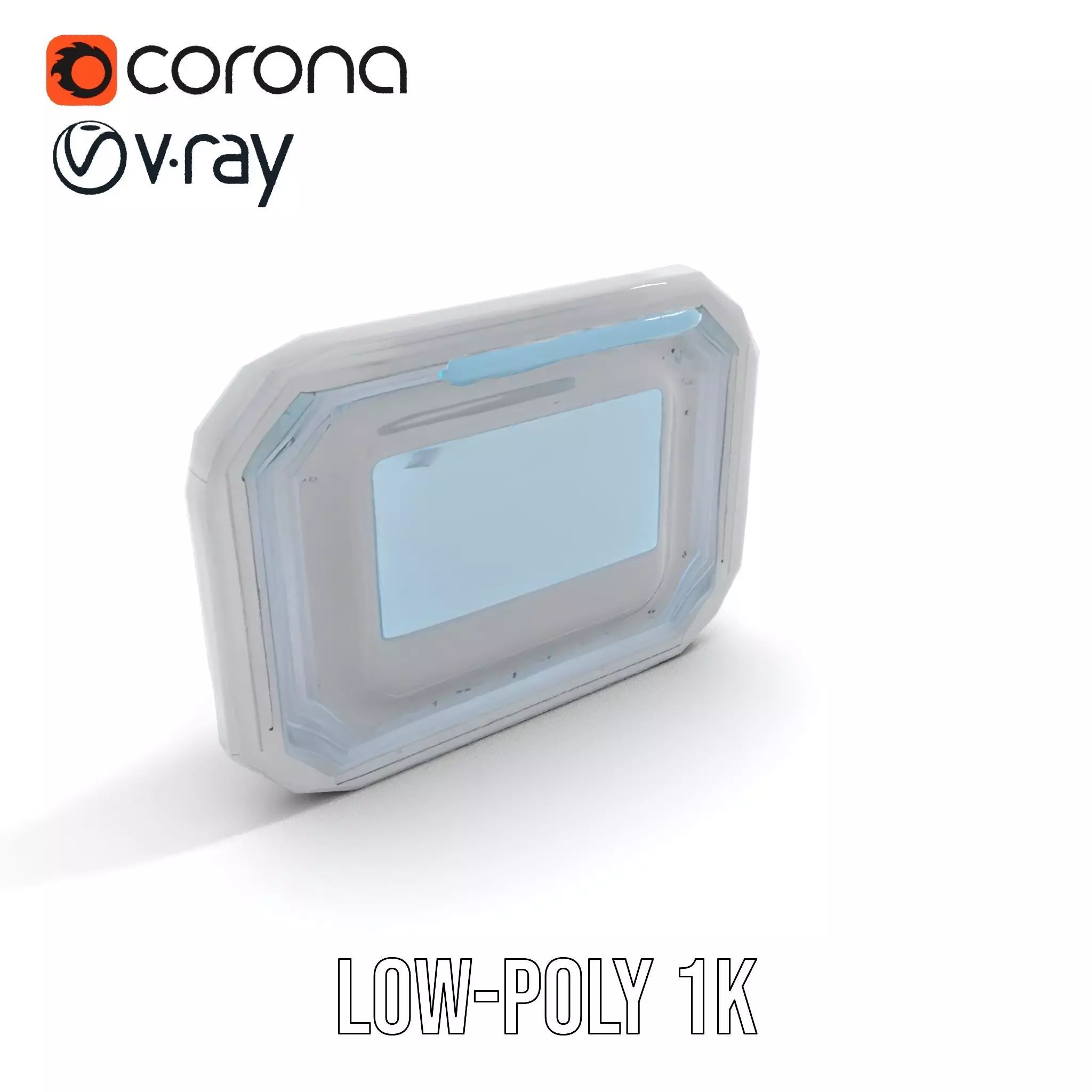 Futuristic Control Panel model pack for SciFi Environments Low-poly 3D model_12