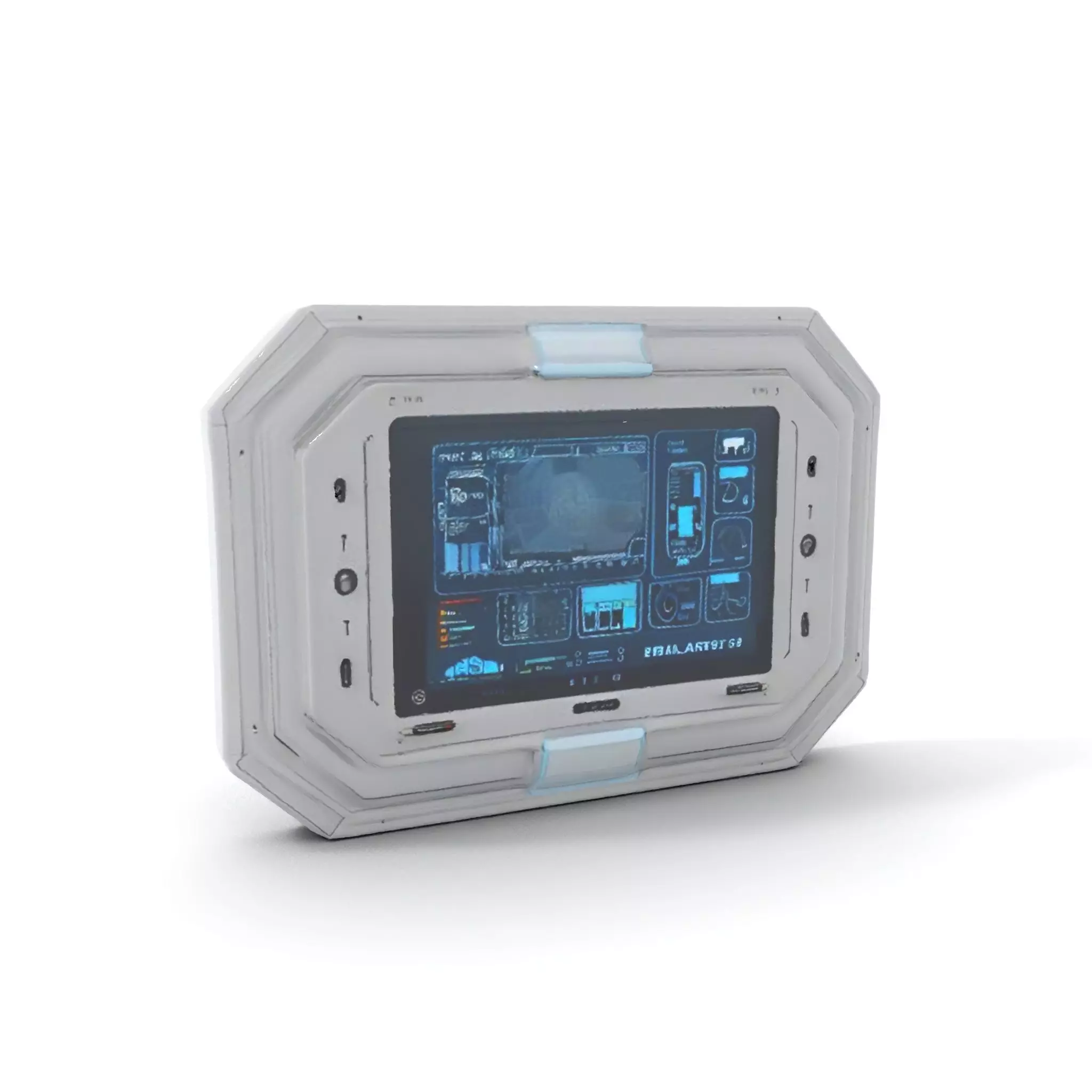 Futuristic Control Panel model pack for SciFi Environments Low-poly 3D model_11