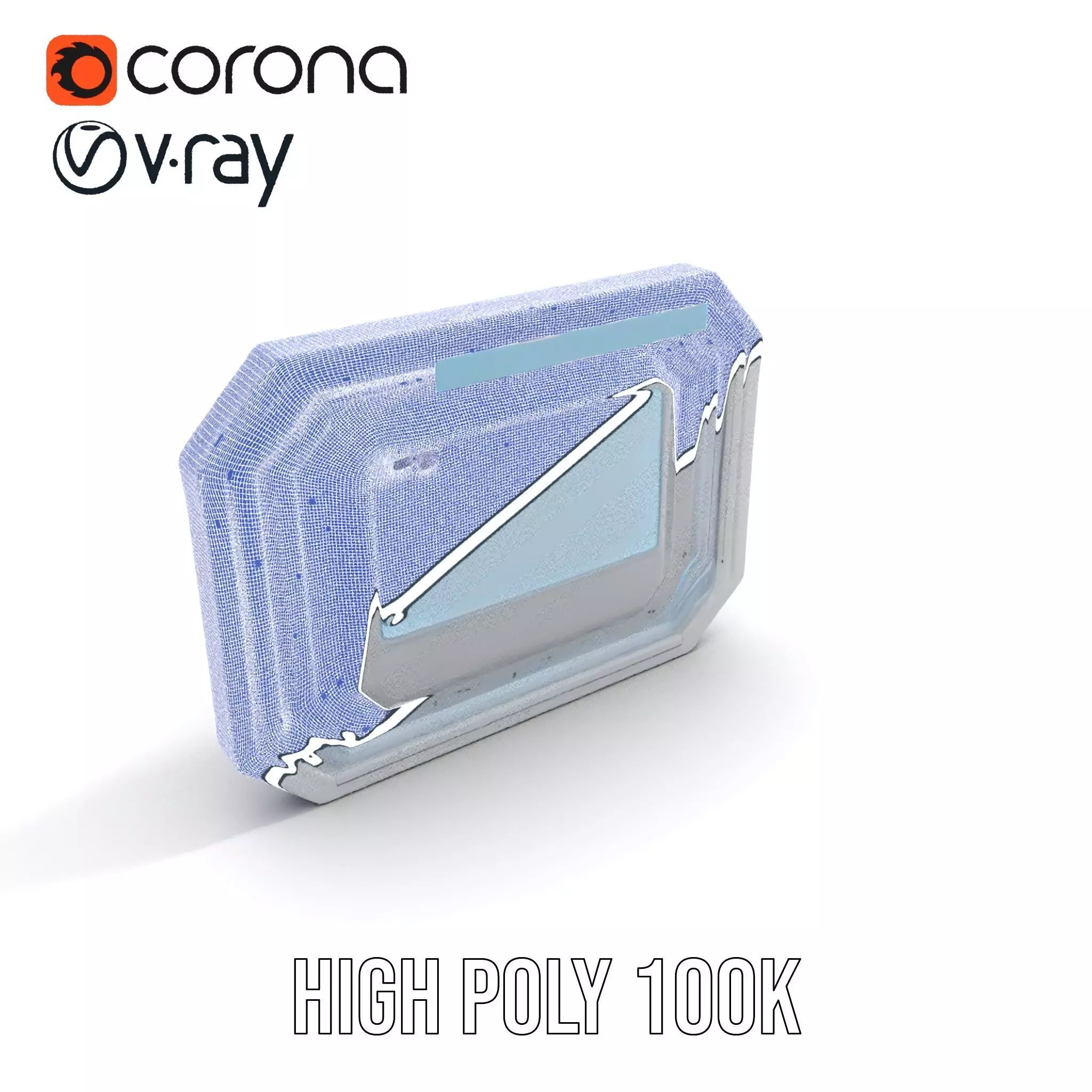 Futuristic Control Panel model pack for SciFi Environments Low-poly 3D model_27