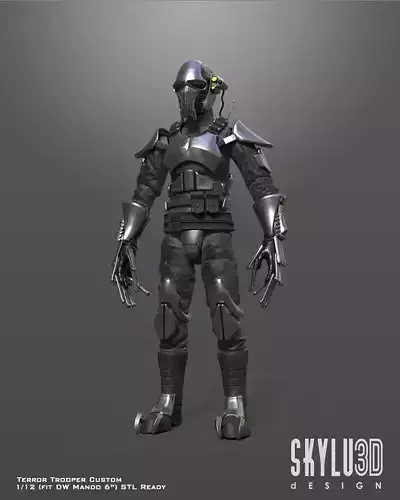 Terror Trooper Custom One12 Scale STL Files 3D print model