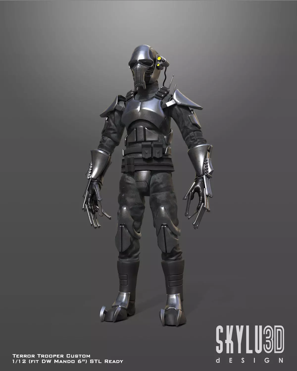 Terror Trooper Custom One12 Scale STL Files 3D print model_0