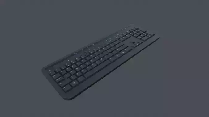 Keyboard - PBR Game Ready Low-poly 3D model