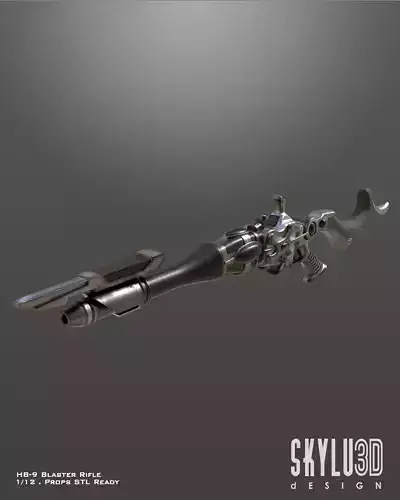 HB-9 Blaster Rifle 3D Game Model