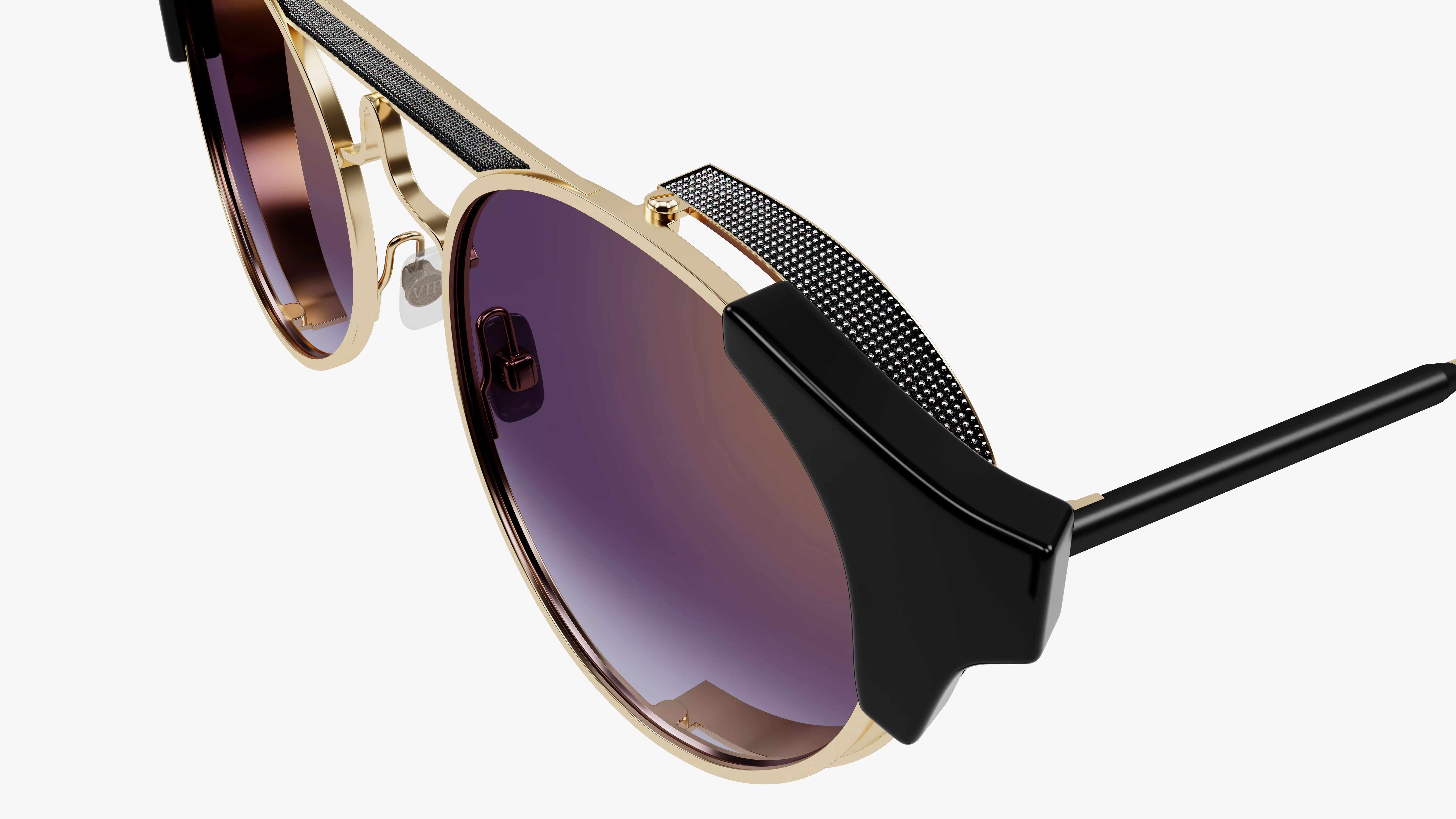 Luxury Sunglasses  - 4 Metal Variants - PBR  3D model_4