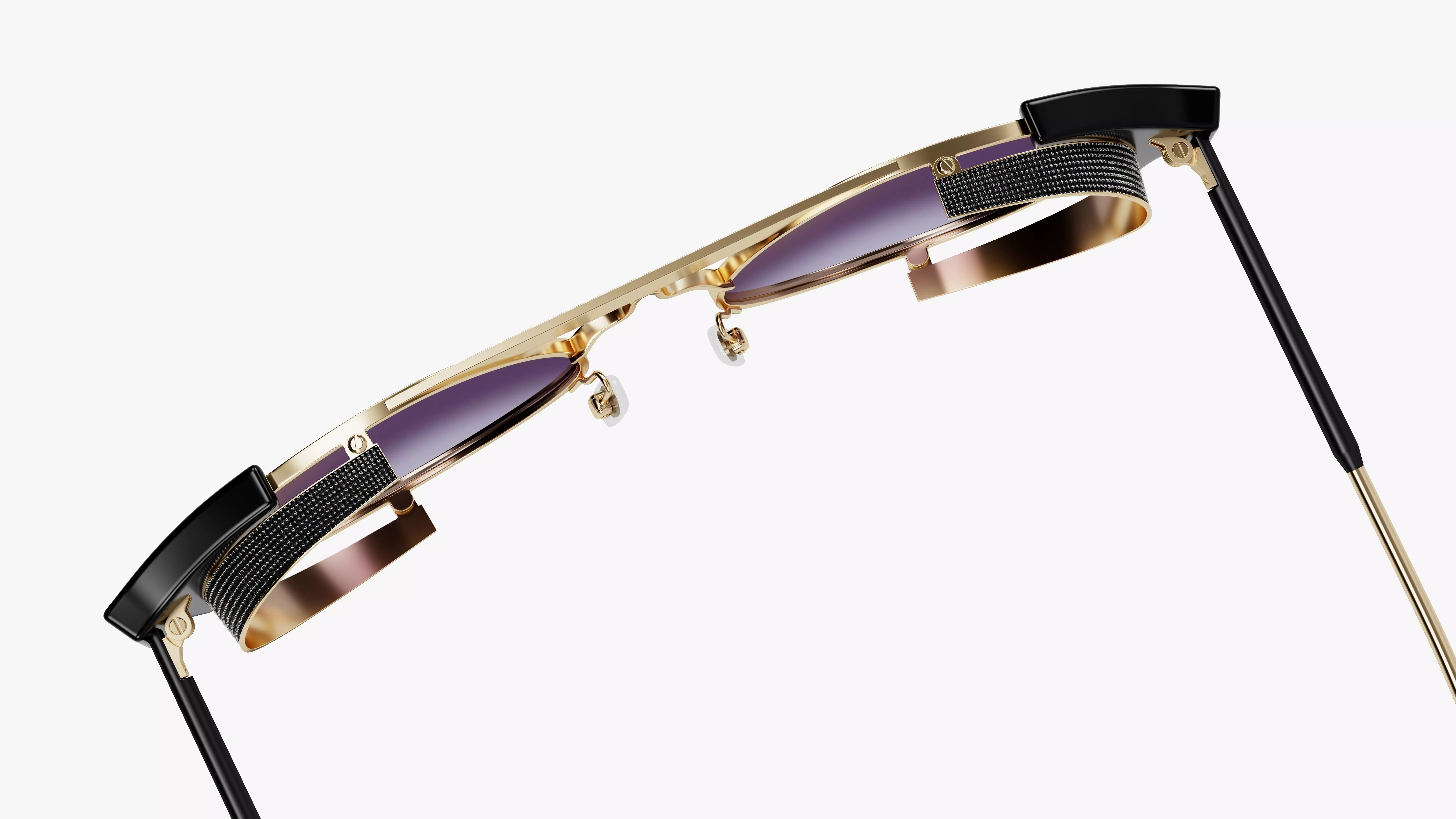 Luxury Sunglasses  - 4 Metal Variants - PBR  3D model_3