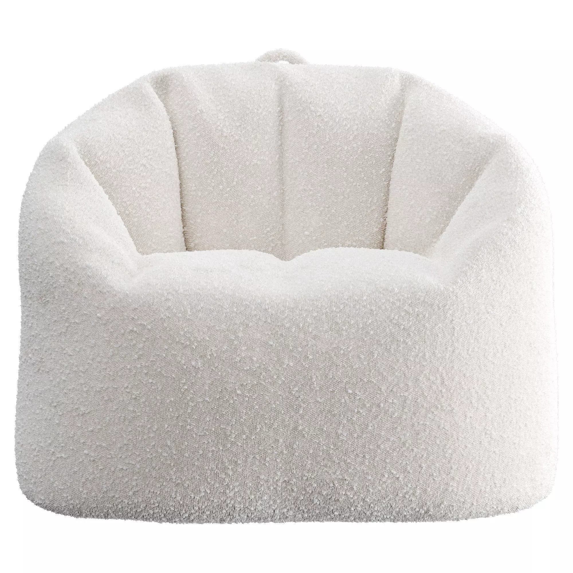 Bean Bag Low-poly 3D model_17