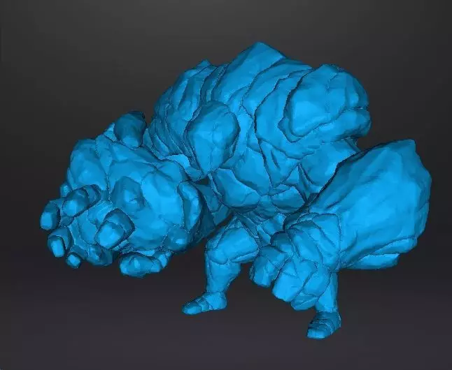 ROCK GUARDIAN MINIATURE MODEL FIGURE FOR FANTASY GAMES RPG DND 3D print model_10