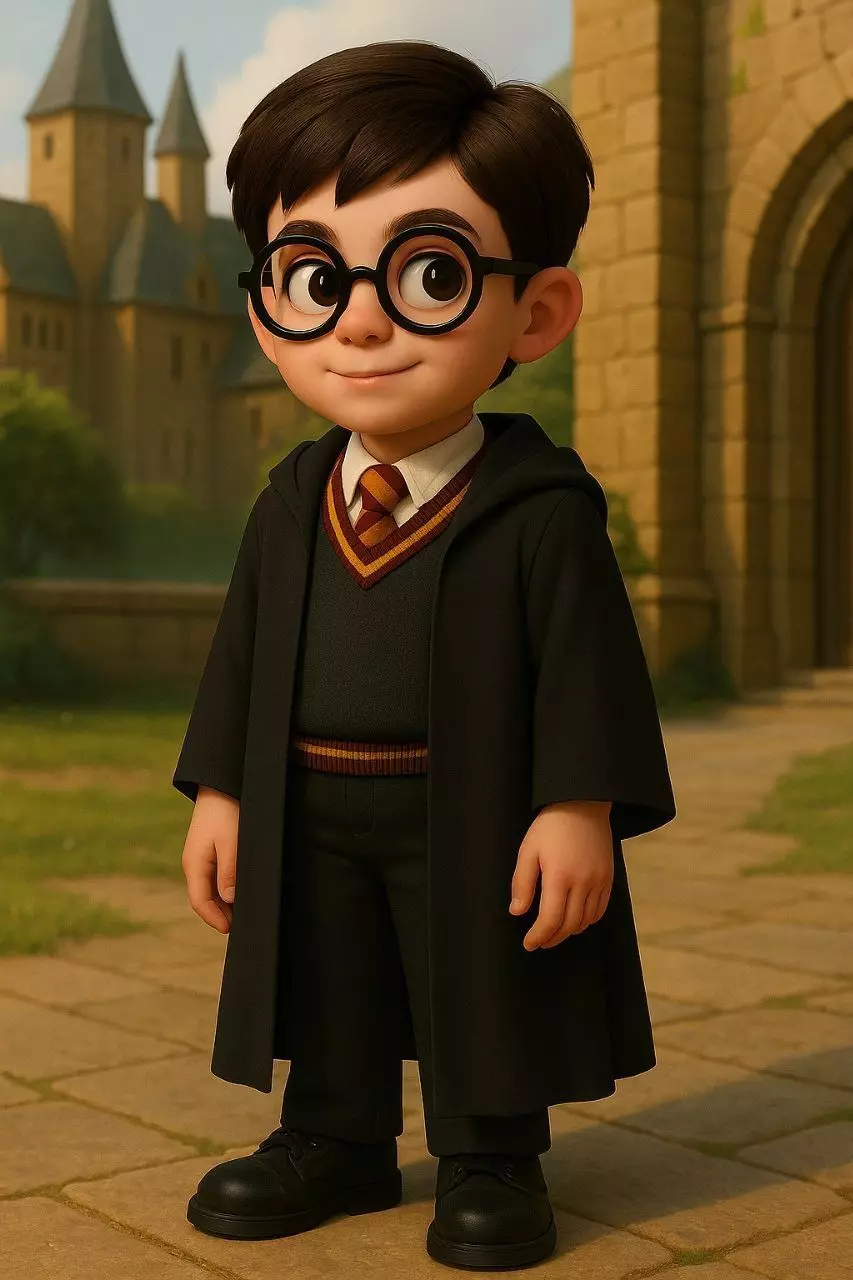 Cartoon Style Harry Potter 3D Model 3D print model_3