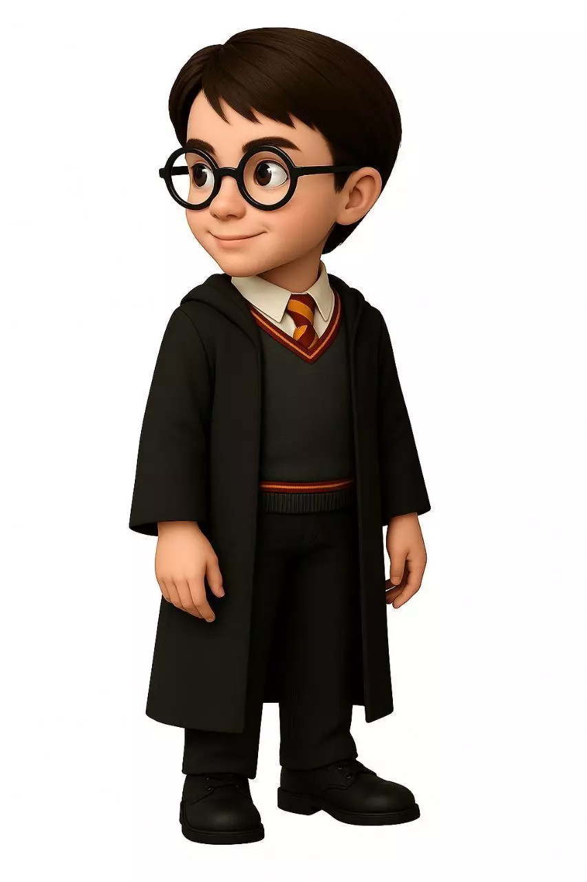 Cartoon Style Harry Potter 3D Model 3D print model_5
