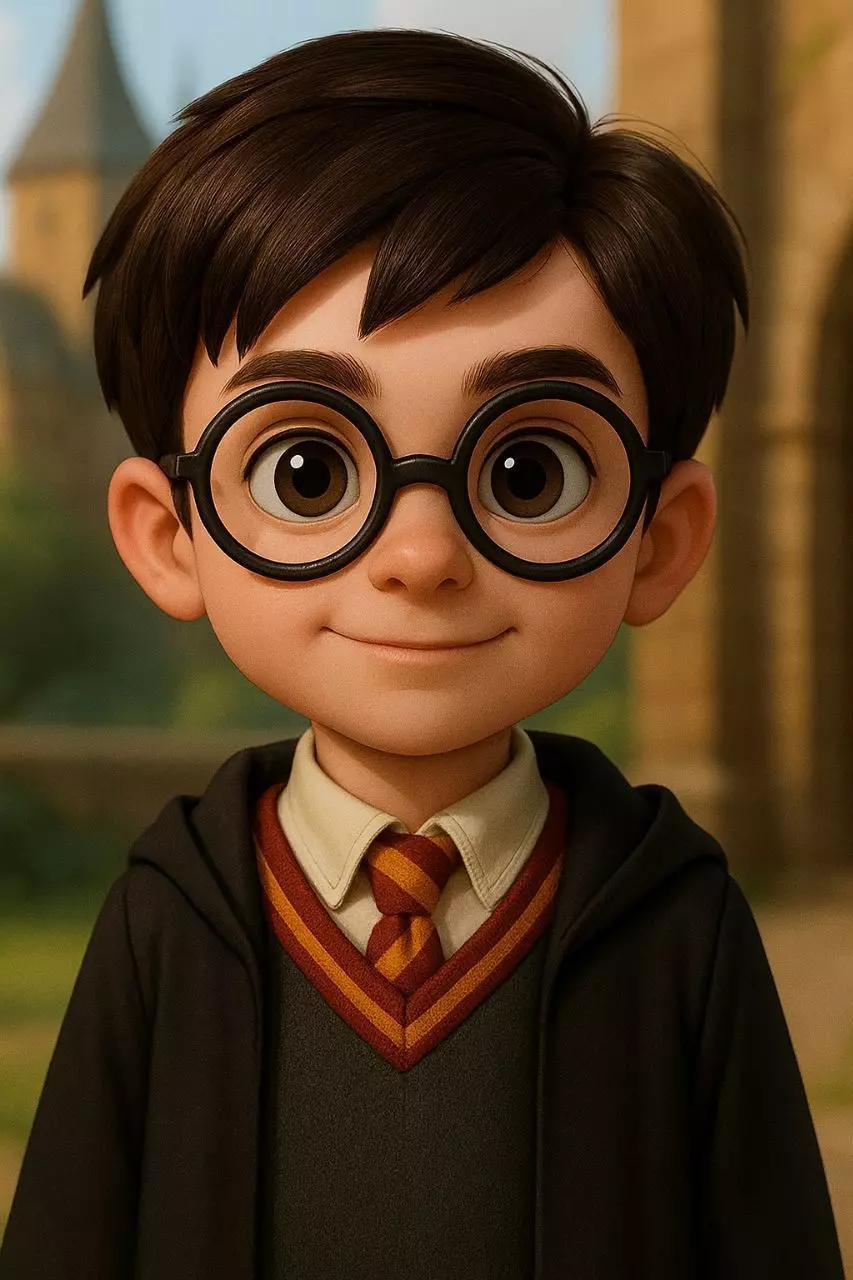 Cartoon Style Harry Potter 3D Model 3D print model_4