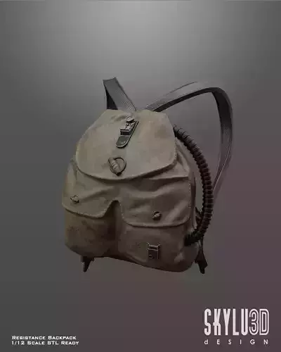 Resistance Backpack One12 Scale STL Files 3D print model