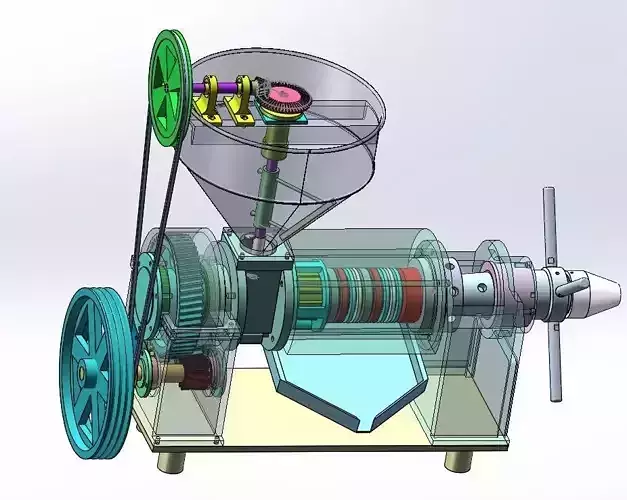 Design of screw oil press