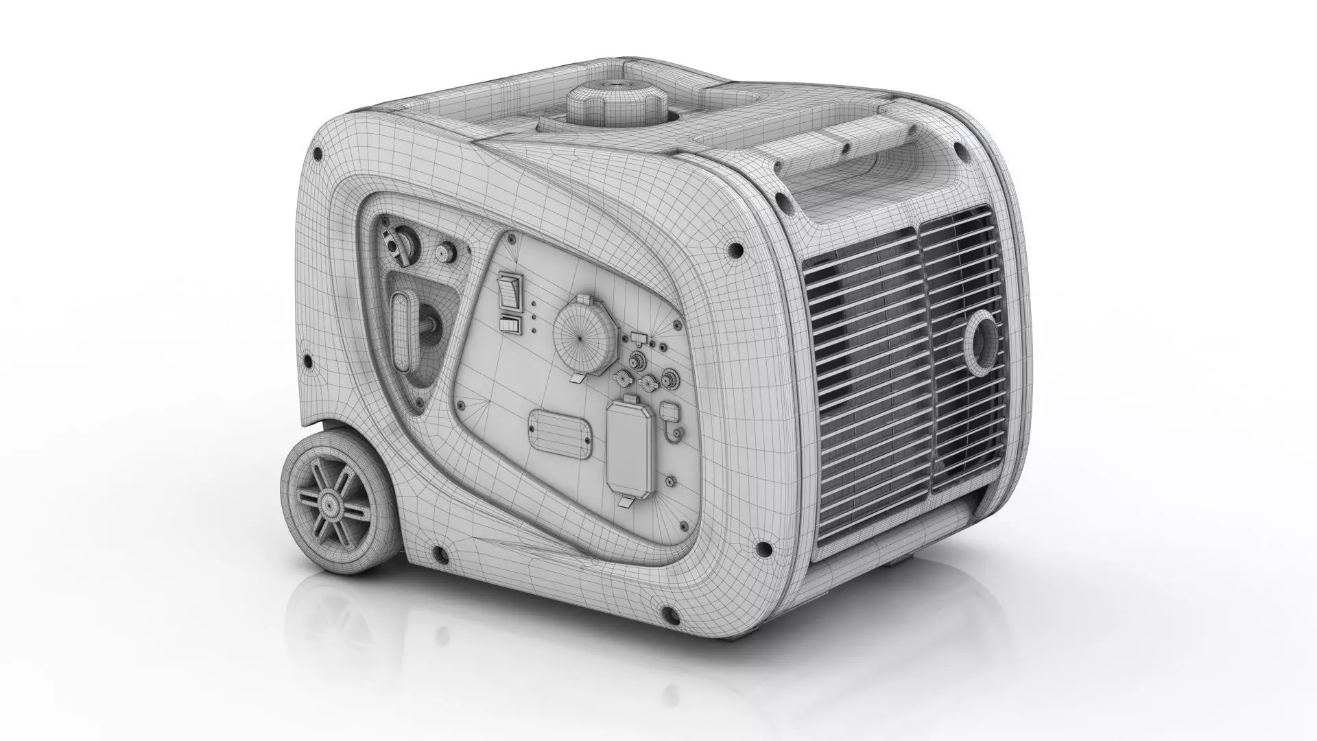 FIRMAN 3300 Inverter Portable Generator 3D model_10