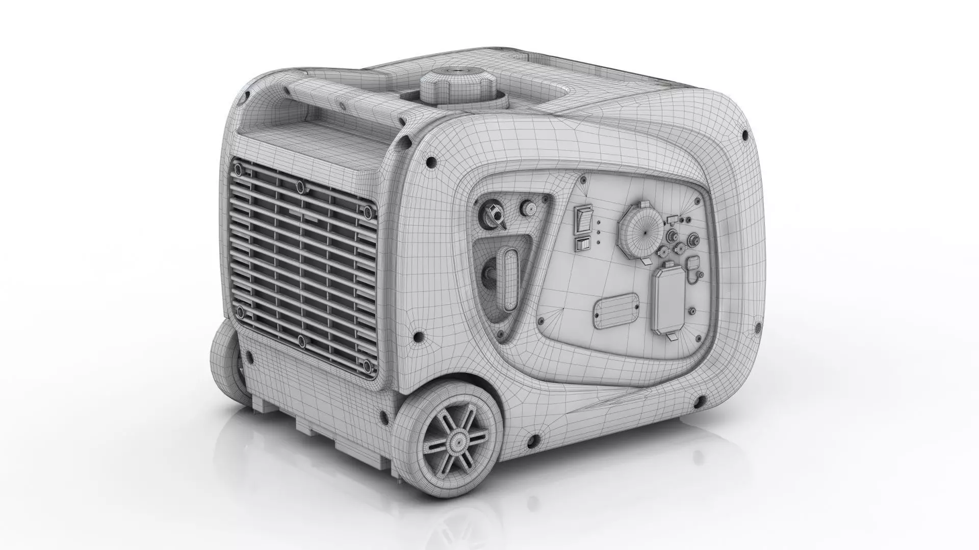 FIRMAN 3300 Inverter Portable Generator 3D model_8