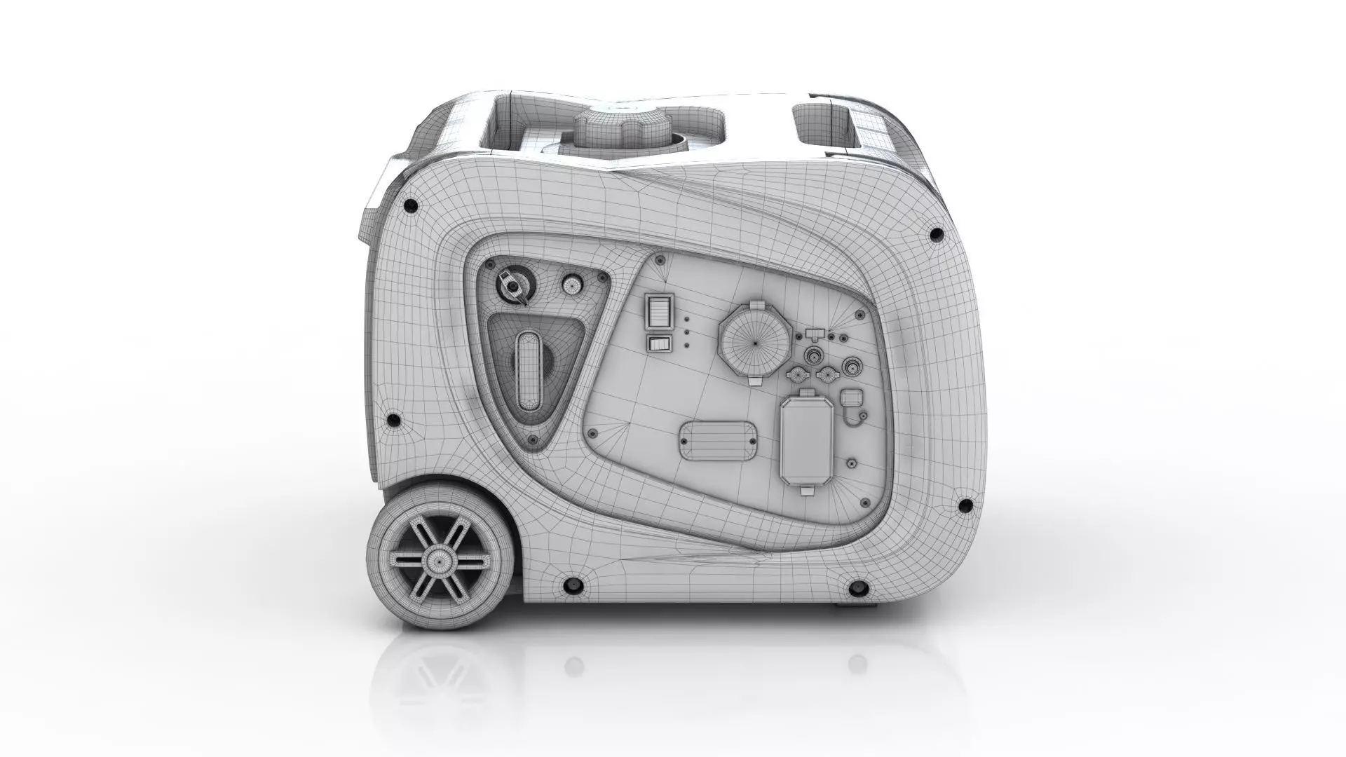 FIRMAN 3300 Inverter Portable Generator 3D model_11