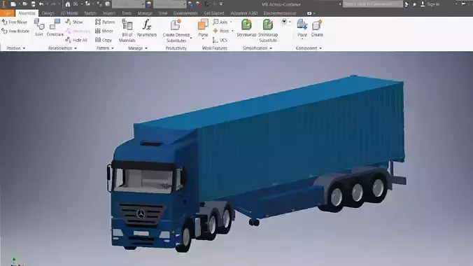 Actros Container 3d model