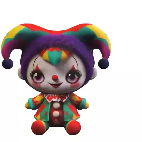 Colorful Jester Doll 