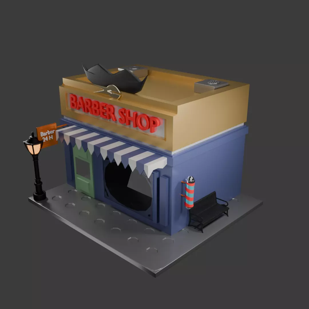 cartoon low poly files Free 3D model