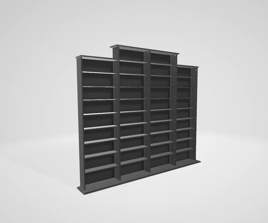CD storage cabinet Low-poly 3D model