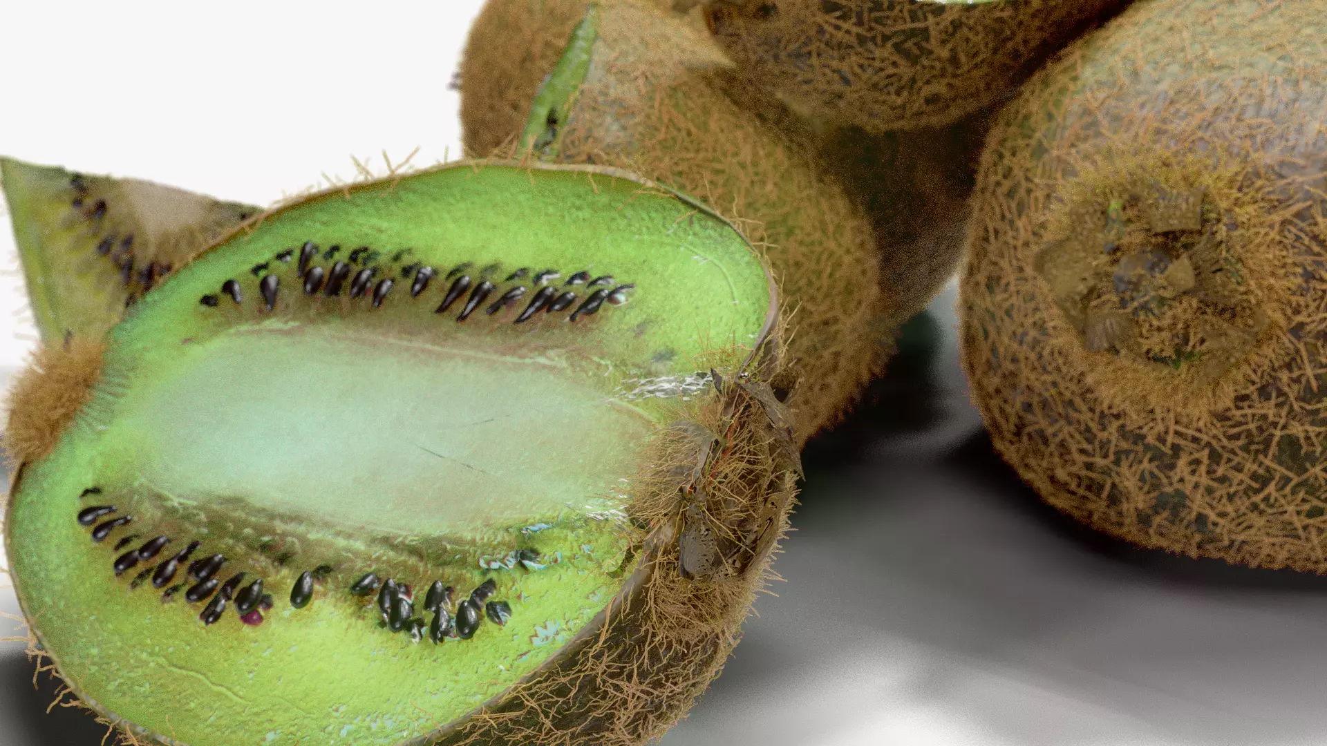 Realistic Kiwi Collection Low-poly 3D model_11