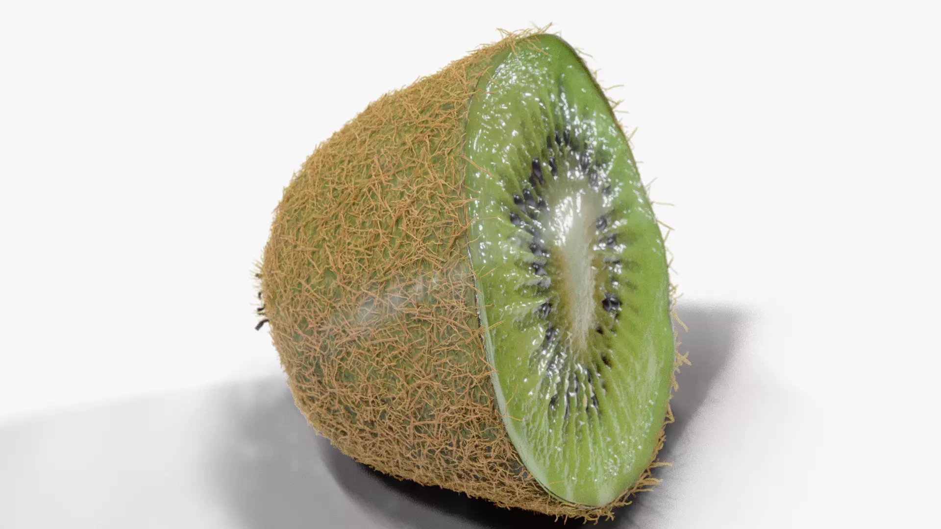 Realistic Kiwi Collection Low-poly 3D model_5