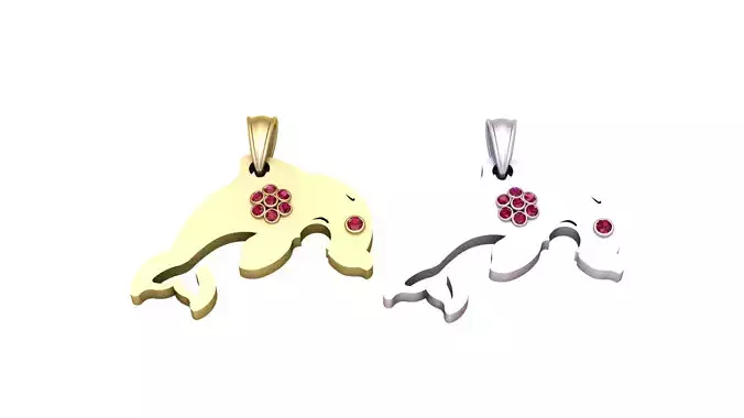 FISH GOLD PENDANT  3D print model